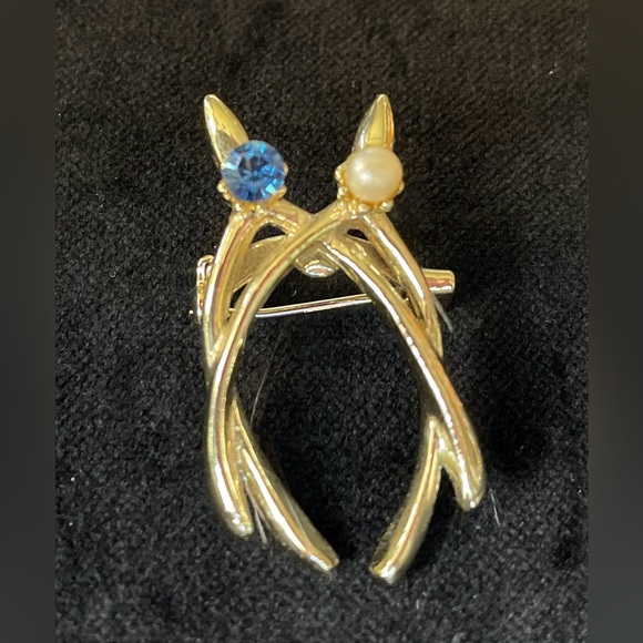 3 Brooches - Wishbones, Swirl, Filagree - Picture 4 of 5